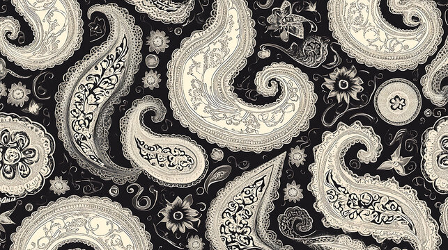 Simple seamless paisley pattern, paisley background, seamless paisley pattern, beautiful pattern with paisley, paisley ornament pattern, pattern with paisley
