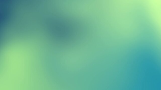 Pure jade shard, persian green and caribbean green gradient motion background loop. Moving colorful blurred animation. Soft color transitions.