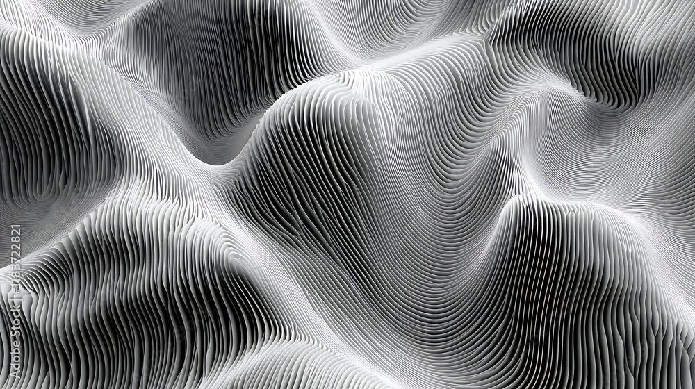 Poster wavy lines abstract background