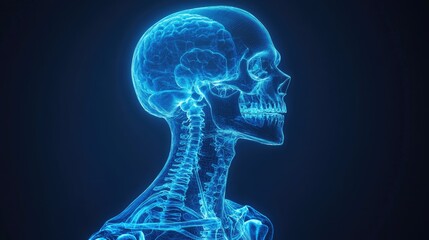 Human Anatomy: Detailed 3D Model of the Head and Neck