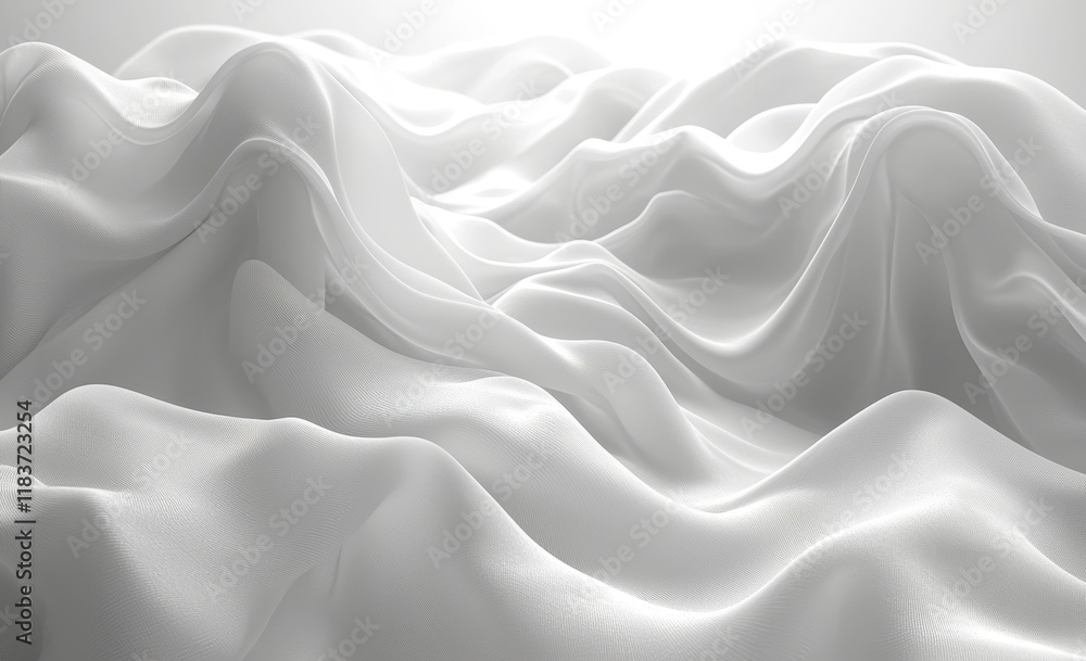 Aufkleber abstract white and gray gradient background with halftone waves design