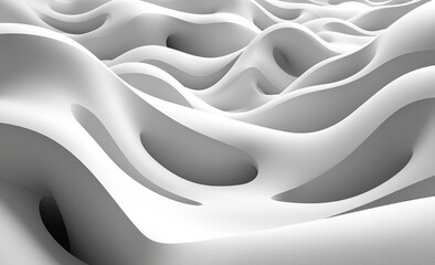 An abstract background transitioning from white to gray with halftone waves design