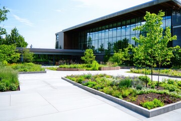 Urban forestry and green spaces enhancing city environments with sustainable design and nature integration