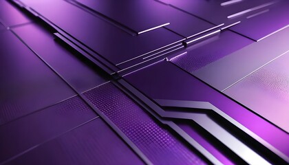 Obraz premium abstract background in purple metallic tones highlights a futuristic surface decorated with high-tech elements