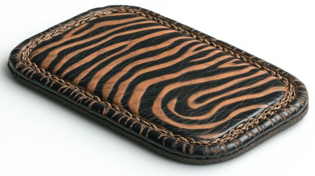 Luxurious Tiger Stripe Leather Phone Case - Powered by Adobe