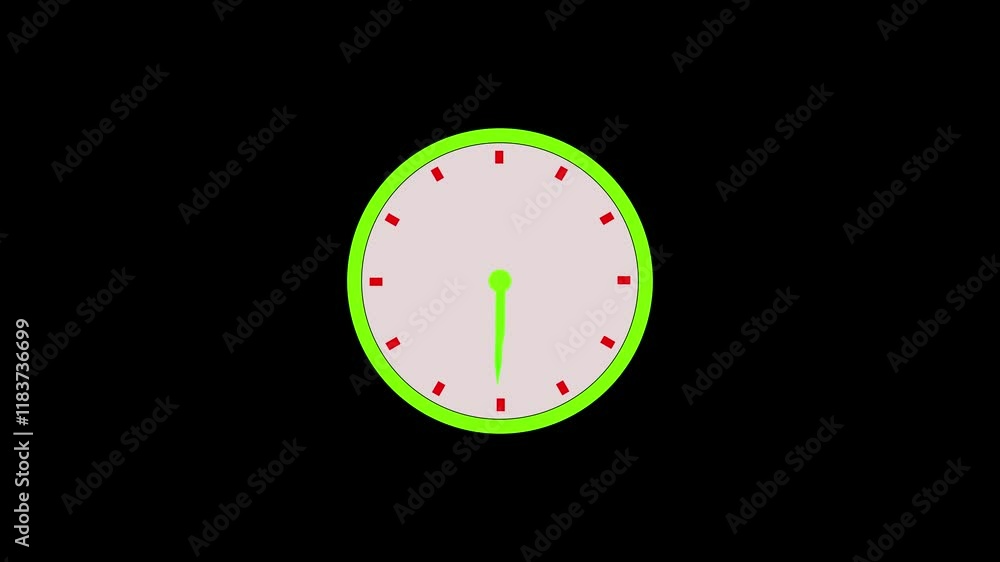 Poster clock icon countdown 24 hour day fast speed,abstract beautiful analog clock animation