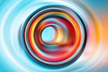 Obraz premium Colorful abstract circular pattern with vibrant swirl