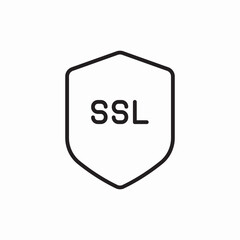 ssl security certificate icon vector sign