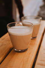 cup of coffee with milk