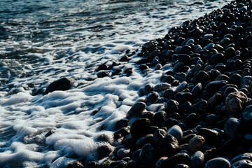 waves on the beach