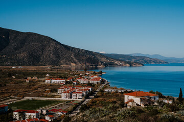 view of the old town in greece
