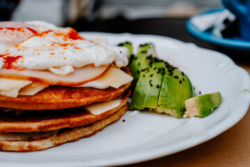 savory avocado pancake