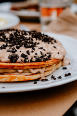 pancakes with chocolate