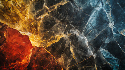 Obraz premium Multi color vines marble texture or abstract background, onyx marble in multi color vines glass effect texture feels natural figure natural marble