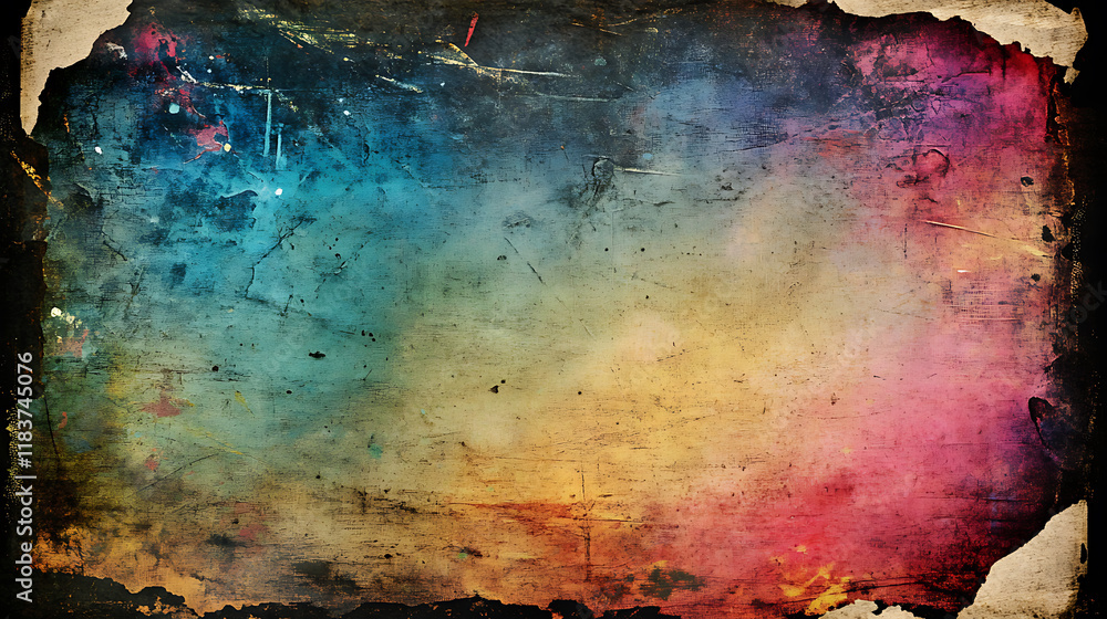 Poster old photo of a black grunge texture, background image with copy space