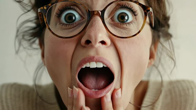 The Surprise Expression of Woman