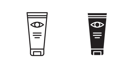 Eye cream icon set vector graphics designs