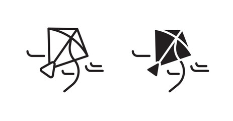 Makar sankranti icon set vector graphics designs