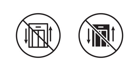 No elevator sign vector set vector graphics designs © ramsey