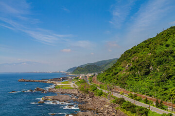 Obraz premium Beautiful sunny landscape of Beiguan Tidal Park