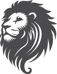 Lion head logo icon lion face mascot vector Illustration 