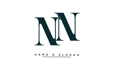 NN Abstract Letters Logo Monogram