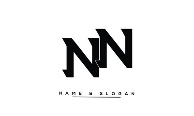 NN Abstract Letters Logo Monogram