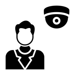 Surveillance Glyph Icon Design