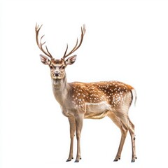 Fototapeta premium Deer isolated on white background. 