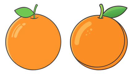 orange vector icon, fruit vector illustration - simple illustration of orange perfect for logos, and fruit-themed designs.