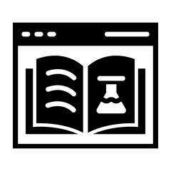 Ebook Glyph Icon Design