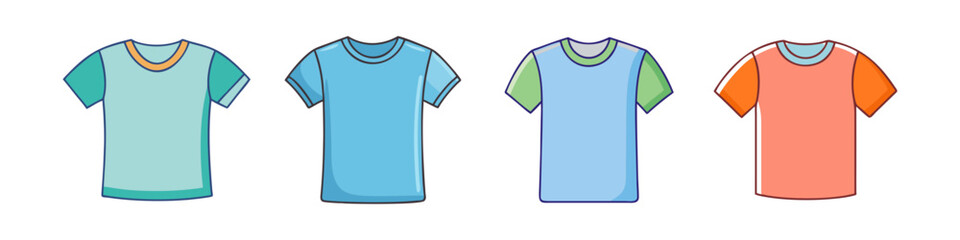 t shirt vector icon, clothing vector illustration - simple illustration of t shirt perfect for logos, and clothing-themed designs.