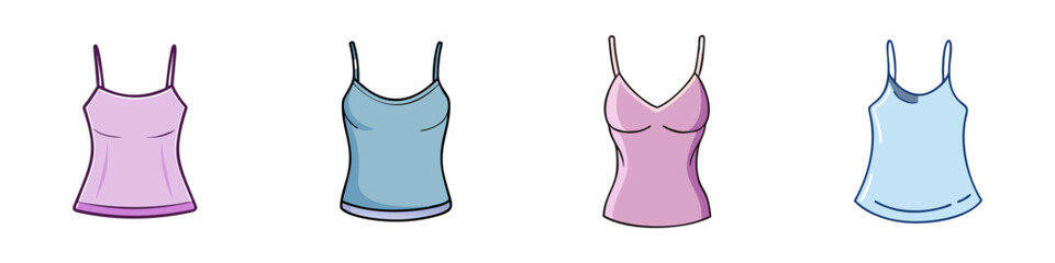 camisole vector icon, clothing vector illustration - simple illustration of camisole perfect for logos, and clothing-themed designs.