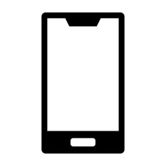 Mobile Phone Glyph Icon Design