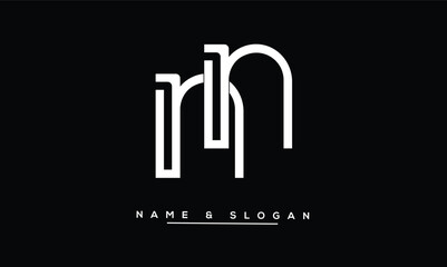 NN Abstract Letters Logo Monogram