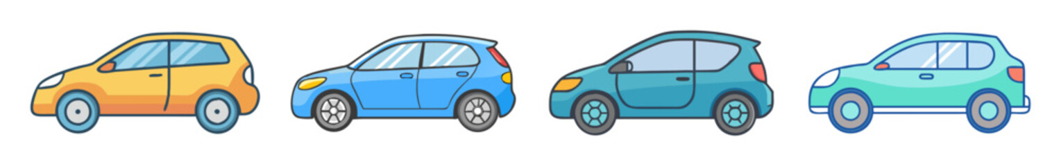 hatchback vector icon, vehicles vector illustration - simple illustration of hatchback perfect for logos, and vehicles-themed designs.