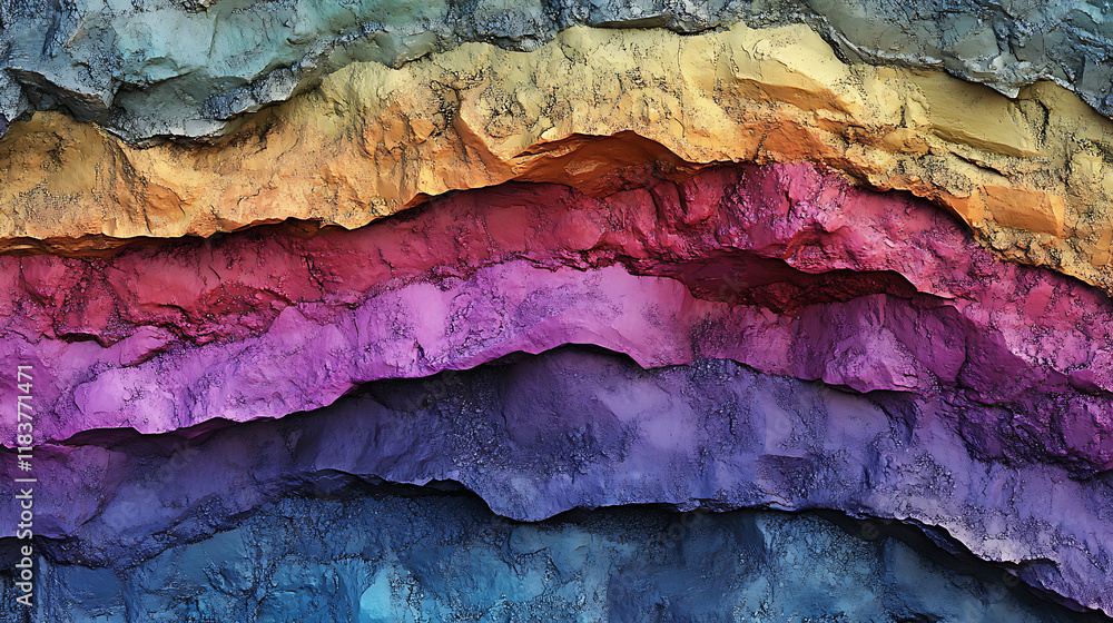 Poster layered rock strata colourful background gradient texture