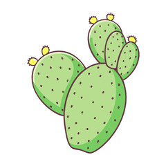 cactus pear vector icon, fruit vector illustration - simple illustration of cactus pear perfect for logos, and fruit-themed designs.