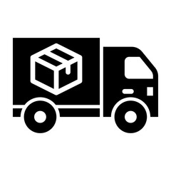 Logistics Glyph Icon Design