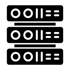 Server Glyph Icon Design