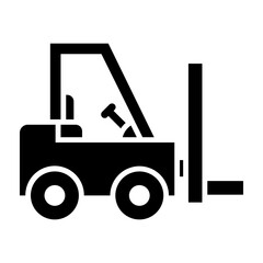 Forklift Glyph Icon Design