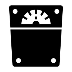 Weight Scale Glyph Icon Design