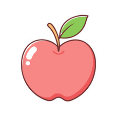 kei apple vector icon, fruit vector illustration - simple illustration of kei apple perfect for logos, and fruit-themed designs.