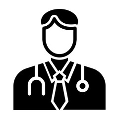 Doctor Glyph Icon Design