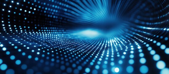 Digital flow, blue data stream, dark background, tech concept