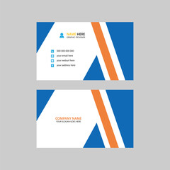 Modern minimalist business card design
