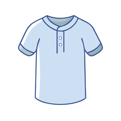 henley shirt vector icon, clothing vector illustration - simple illustration of henley shirt perfect for logos, and clothing-themed designs.