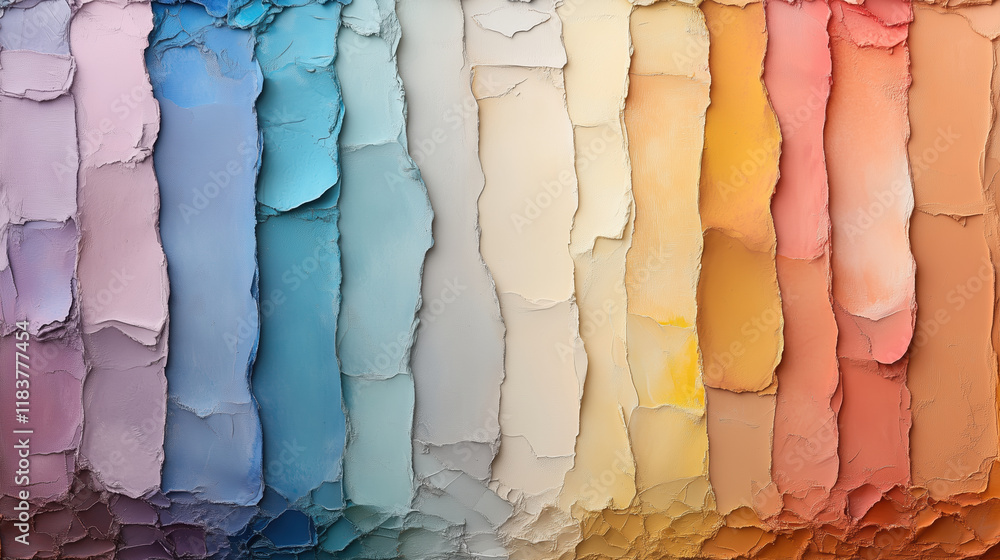 Poster colorful gradients with intricate textures and soft hues create vibrant palette