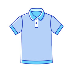 polo shirt vector icon, clothing vector illustration - simple illustration of polo shirt perfect for logos, and clothing-themed designs.