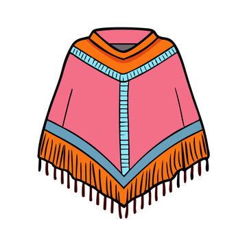 recommend clip art: poncho vector icon, clothing vector illustration - simple illustration of poncho perfect for logos, and clothing-themed designs.